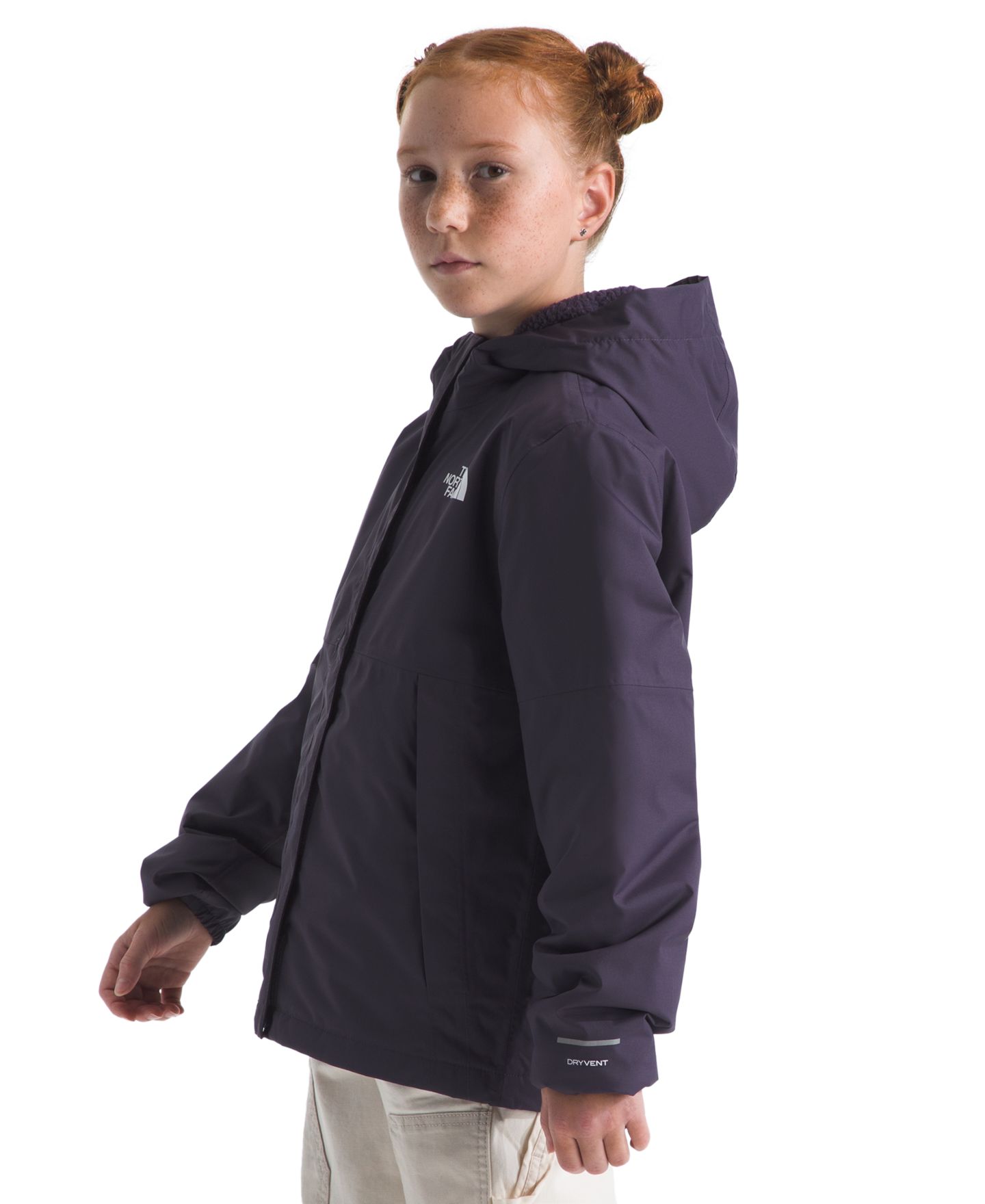 Куртка The North Face Antora Regular-Fit Rain Jacket для девочек, цвет: Тёмный тёмно-синий — фото 5