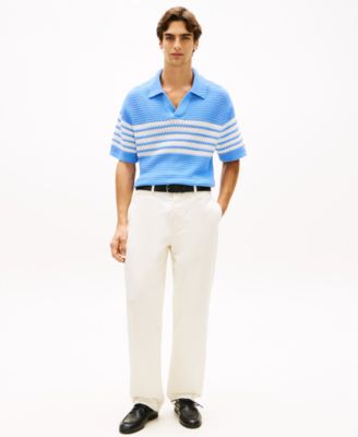 Men's Johnny Collar Rugby Polo Shirt