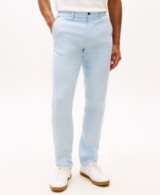 straight fit dress pants men Blue Performance Slim Fit Suit Pants
