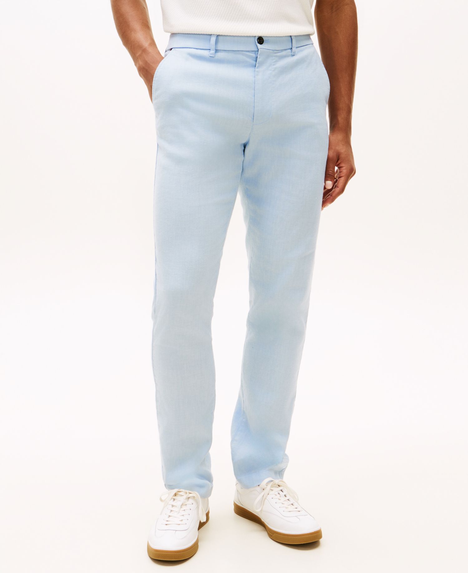 Men's Denton Straight-Fit Flat Front Sorona Linen Pants
