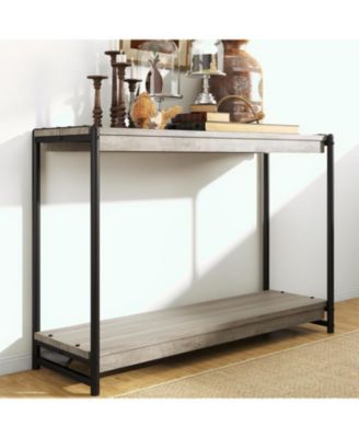 40" Entryway Table - Console Table with Storage, 2-Tier Sofa Table, Entry Table with Shelf, Hallway Table for Entryway, for Living Room, Couch