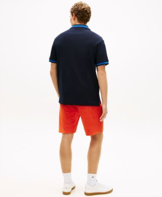 Men's Classic-Fit Script Embroidery Tipped Polo Shirt