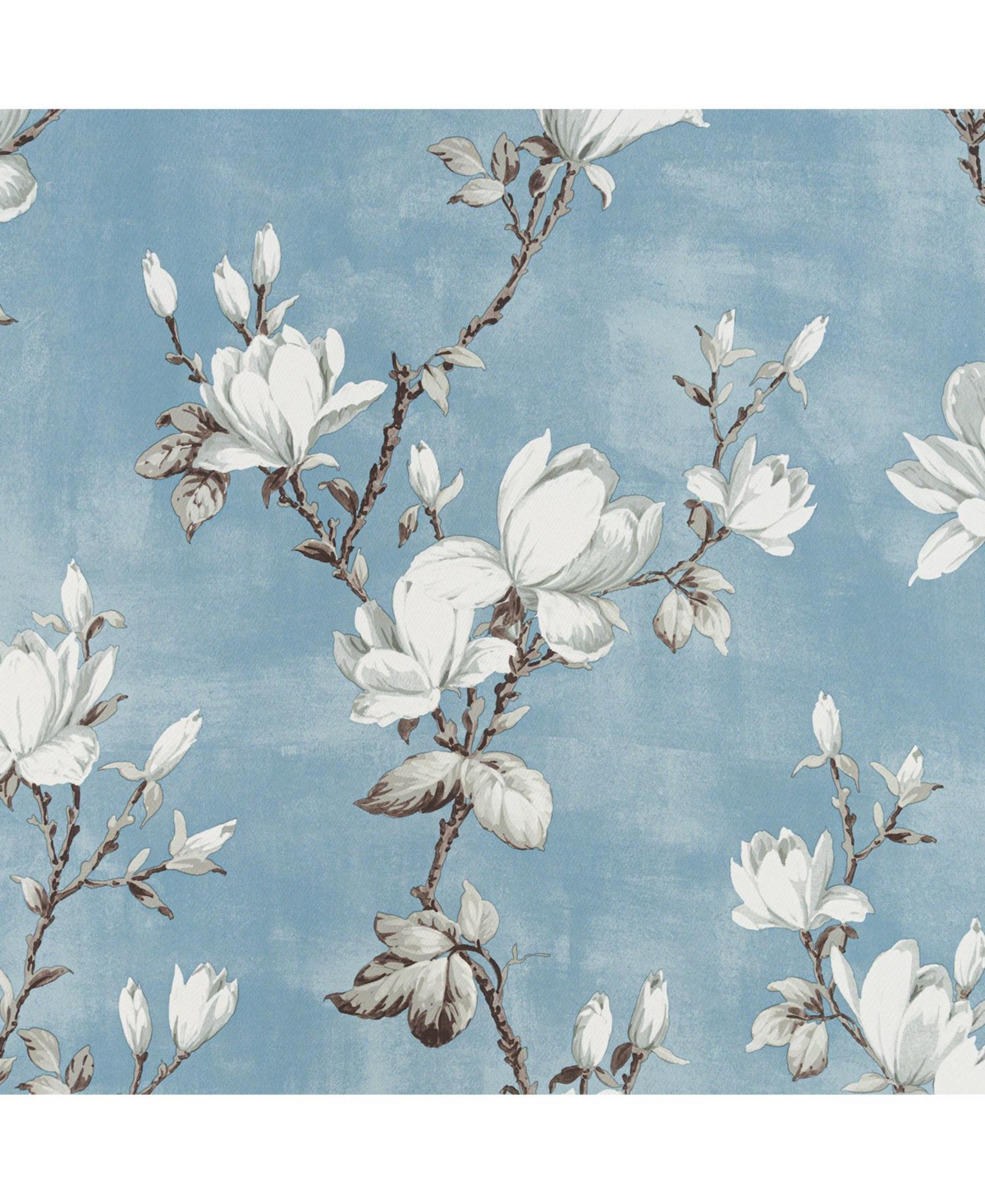 Olivia Gray 100% Polyester 200 Gsm Blossom Printed Blackout Grommet Curtain Panel 54" x 90"