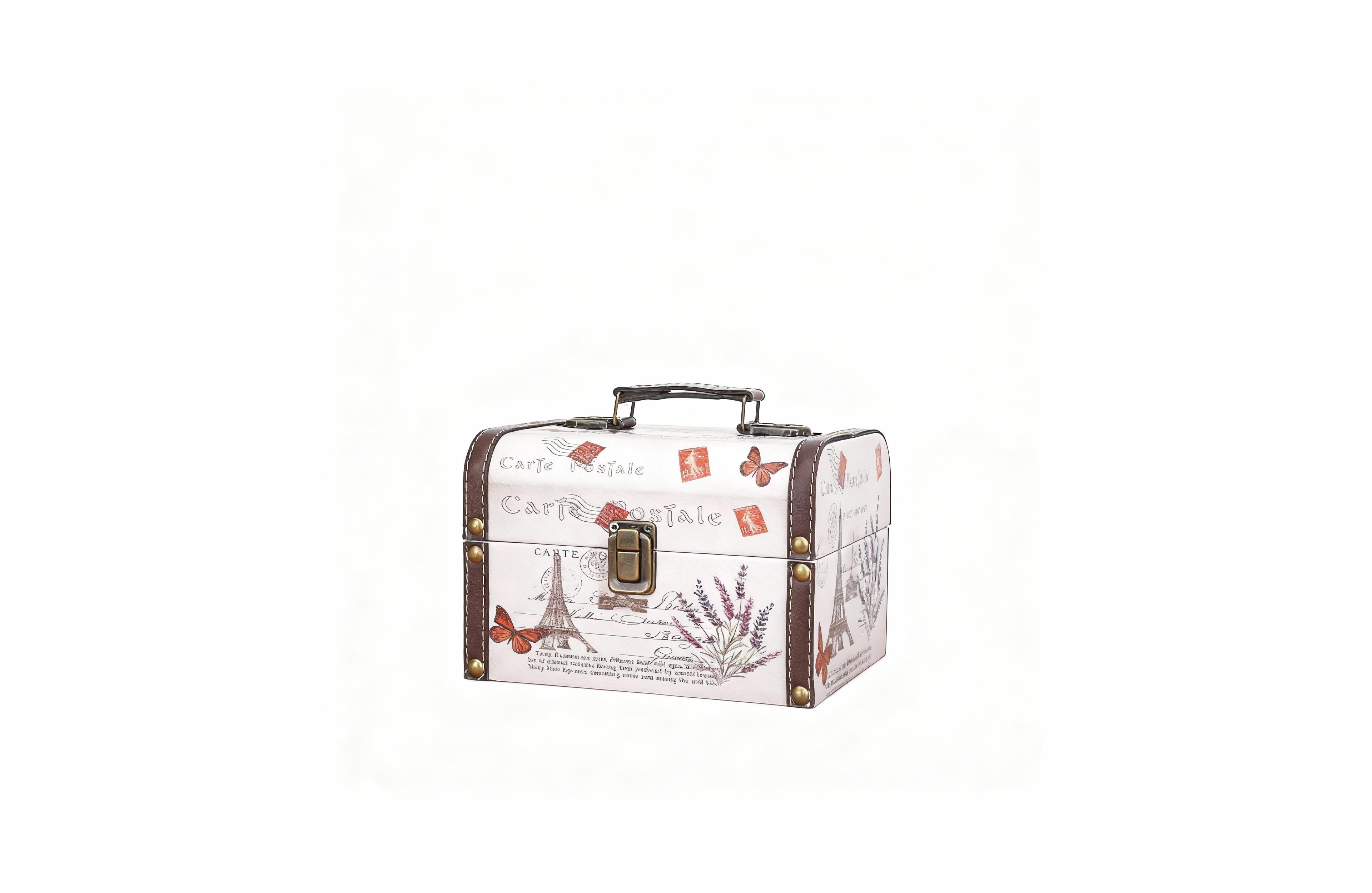 Yigii Vintage Wooden Treasure Box for Keepsakes and Trinkets