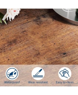 79 Inch Large Industrial Dining Table, Modern Rectangular Wood Table for Kitchen or Dining Room, Seats 6–8