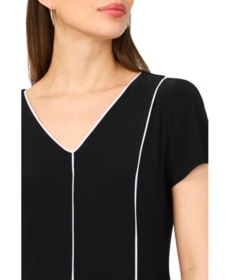 Women's V-Neck Fit & Flare Mini Dress