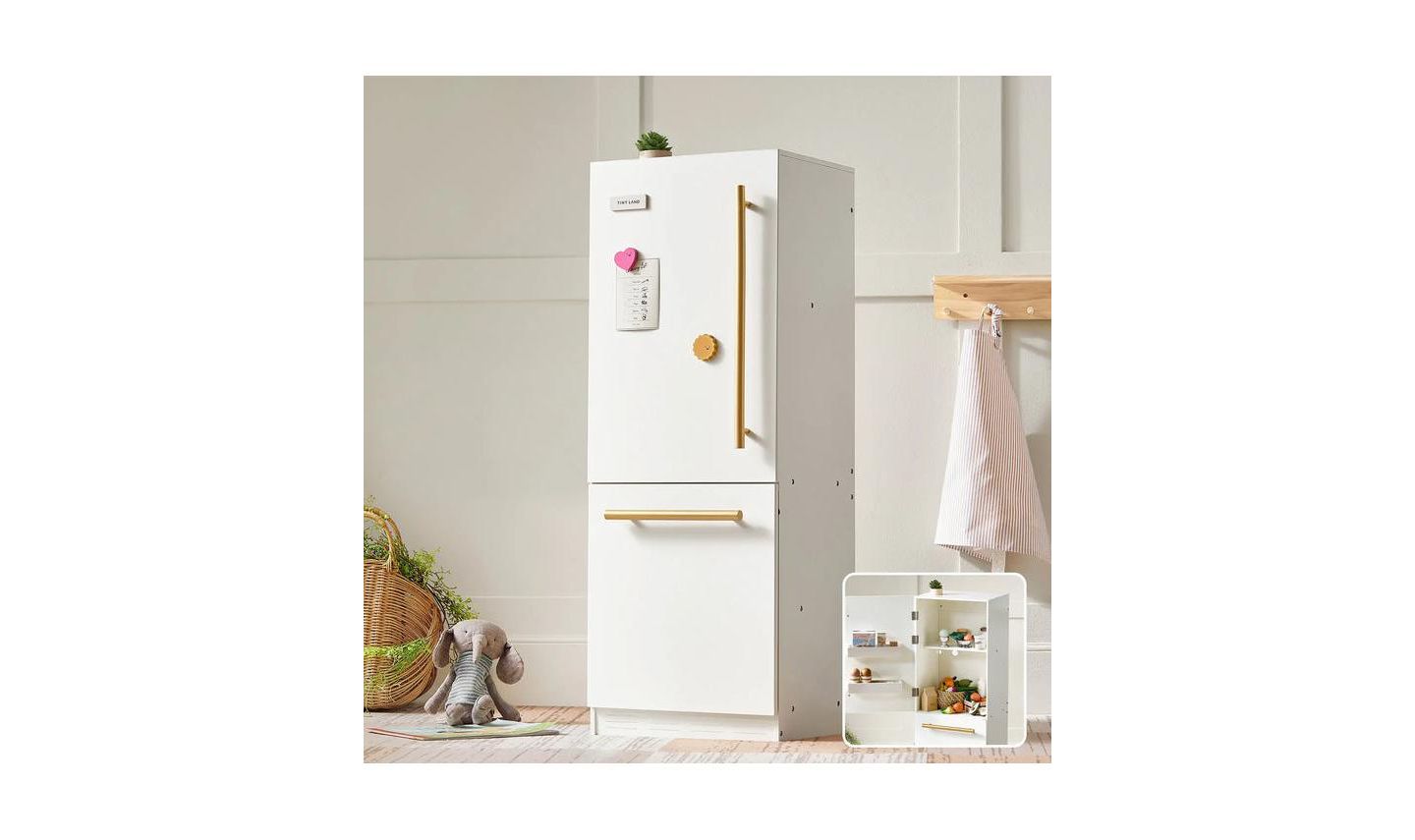 Детская игрушка Tiny Land Wooden Play Kitchen Fridge, Ages 3+ — фото 1