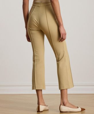 Women's Mid-Rise Flare Ankle-Length Pants