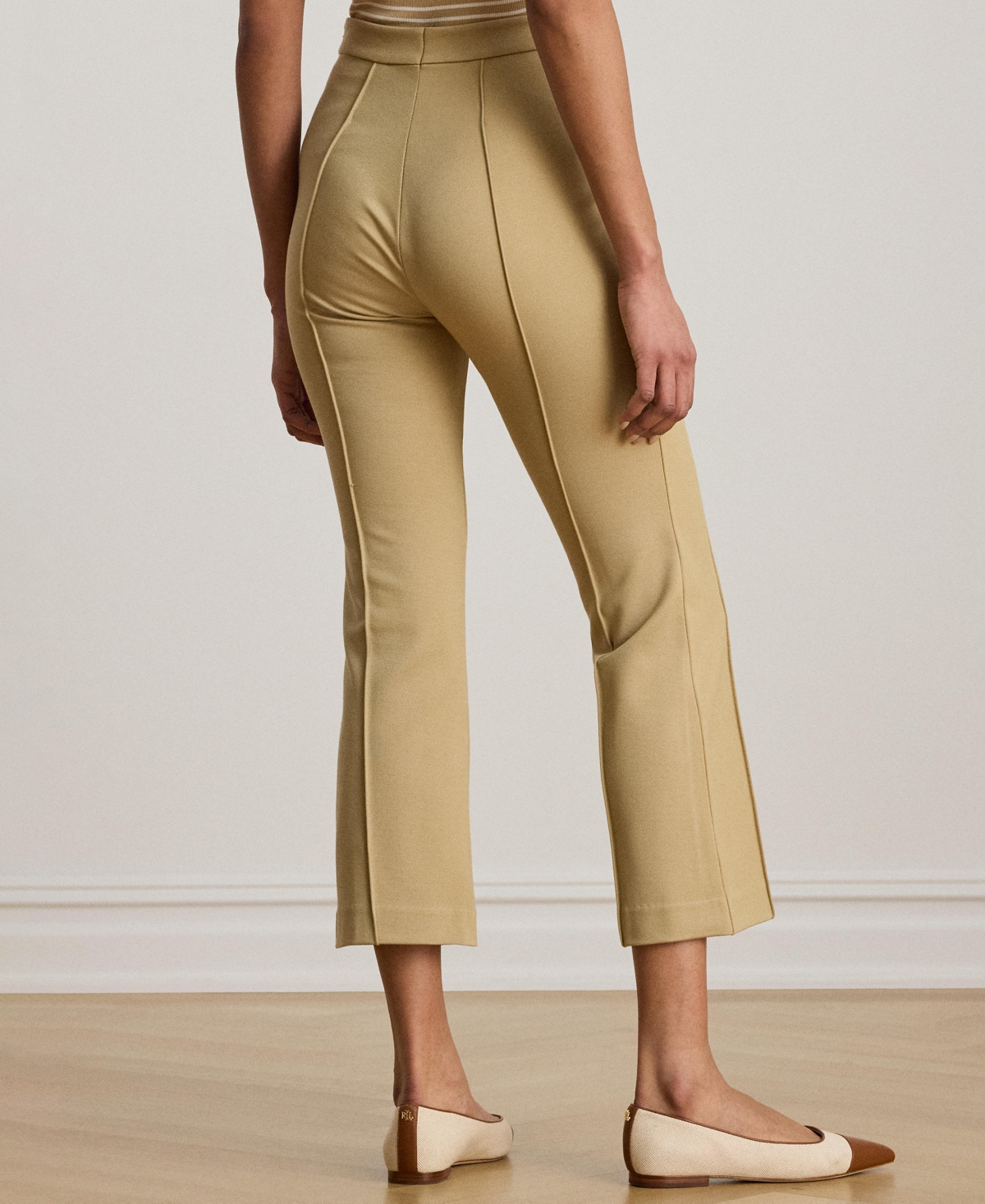 Lauren Ralph Women's Mid-Rise Flare Ankle-Length Pants