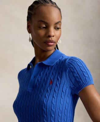 Women's Slim Fit Ribbed Collar Cropped Sweater