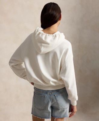 Women's Drawstring Hood Long-Sleeve Sweatshirt