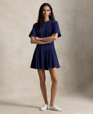Women's Crewneck Fit & Flare T-Shirt Dress