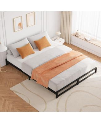 Bed Frame,Metal Platform Bed Frame with Steel Slats Support,6 Inch Tall,Mattress Foundation,Easy Assembly,No Box Spring