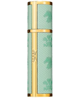 Green Leather Refillable Travel Spray, 0.16 oz.