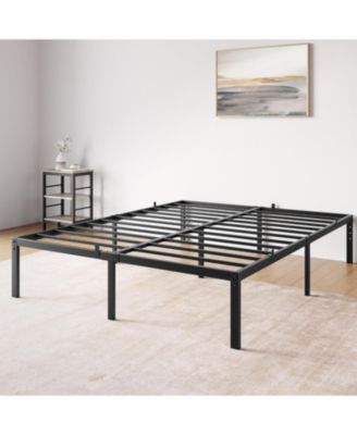 14 Inch Queen Bed Frame with Storage,Metal Platform Queen Bed Frame No Box Spring Needed Steel Slat Support Easy Assembly