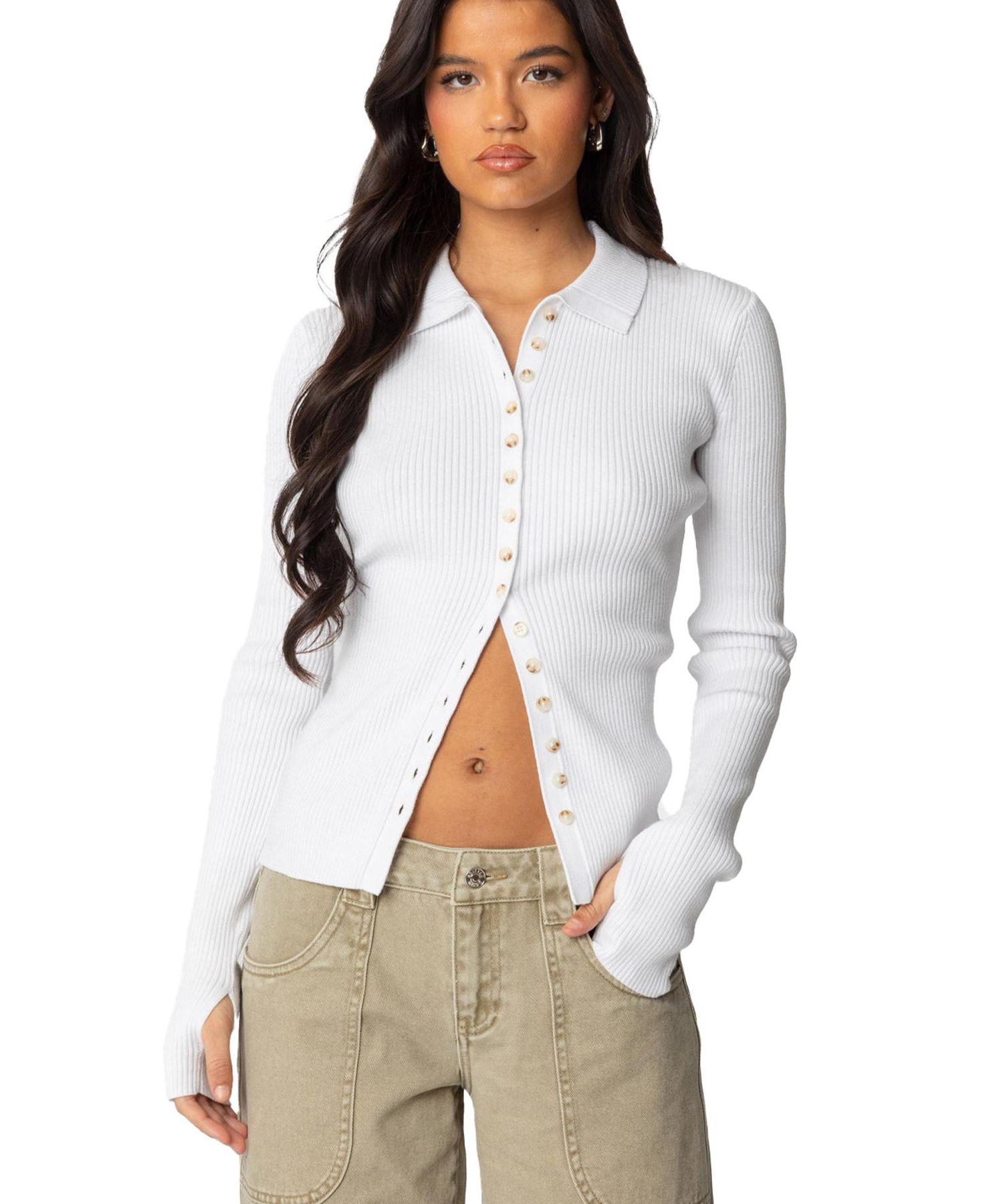 Women's Mirielle Ribbed Knit Cardigan