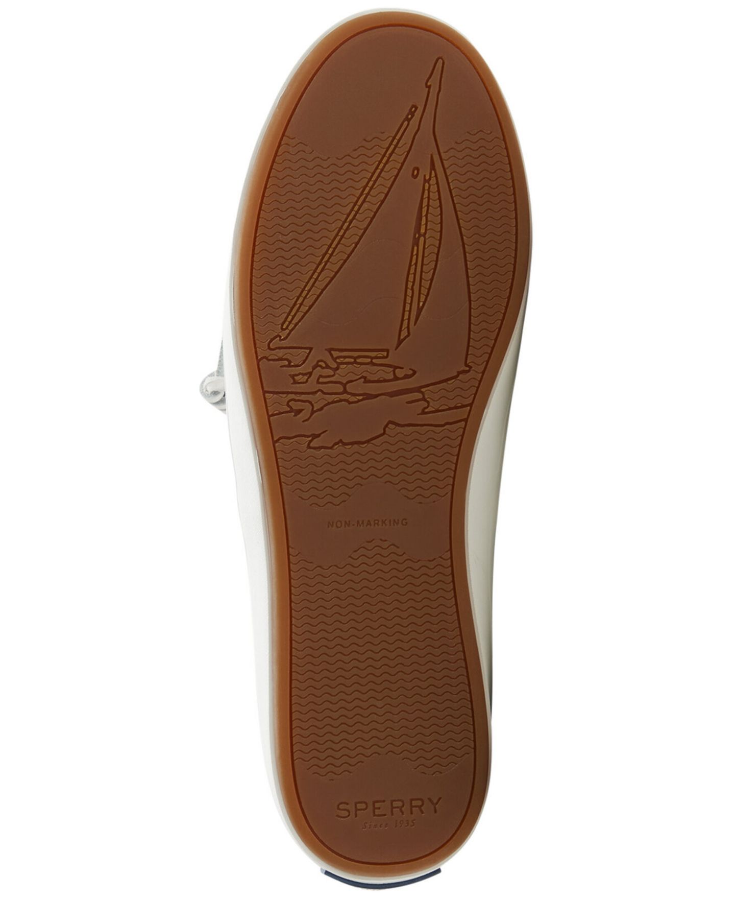 Женские кроссовки Sperry Crest Vibe Lace-Up Mule, цвет: Гладкий белый — фото 5