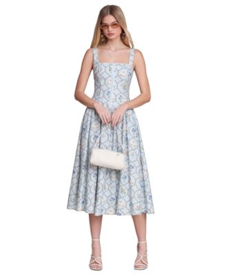 Women's Corset Top Midi Dress