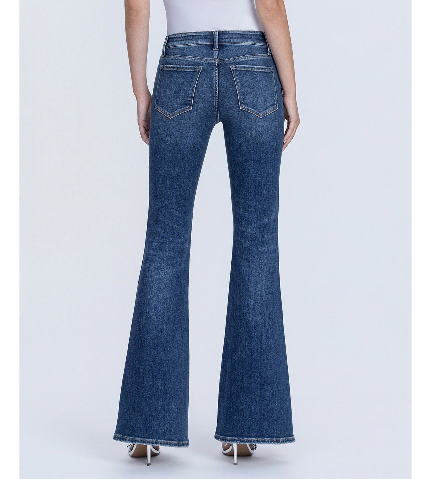 Женские джинсы Flying Monkey Low Rise Easy Flare, цвет: Синий — фото 3