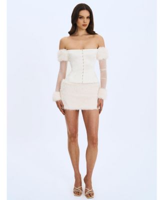 Women's Narla Low-Waisted Fur Mini Skirt