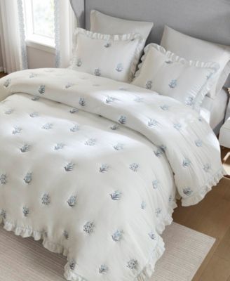 Aglaia Floral Down Alternative 3-Pc. Quilt Set, Full/Queen