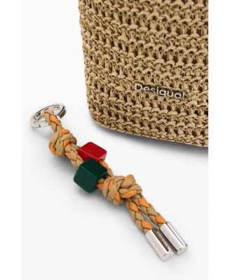 Women's Raffia Mobile Phone Holder Charms