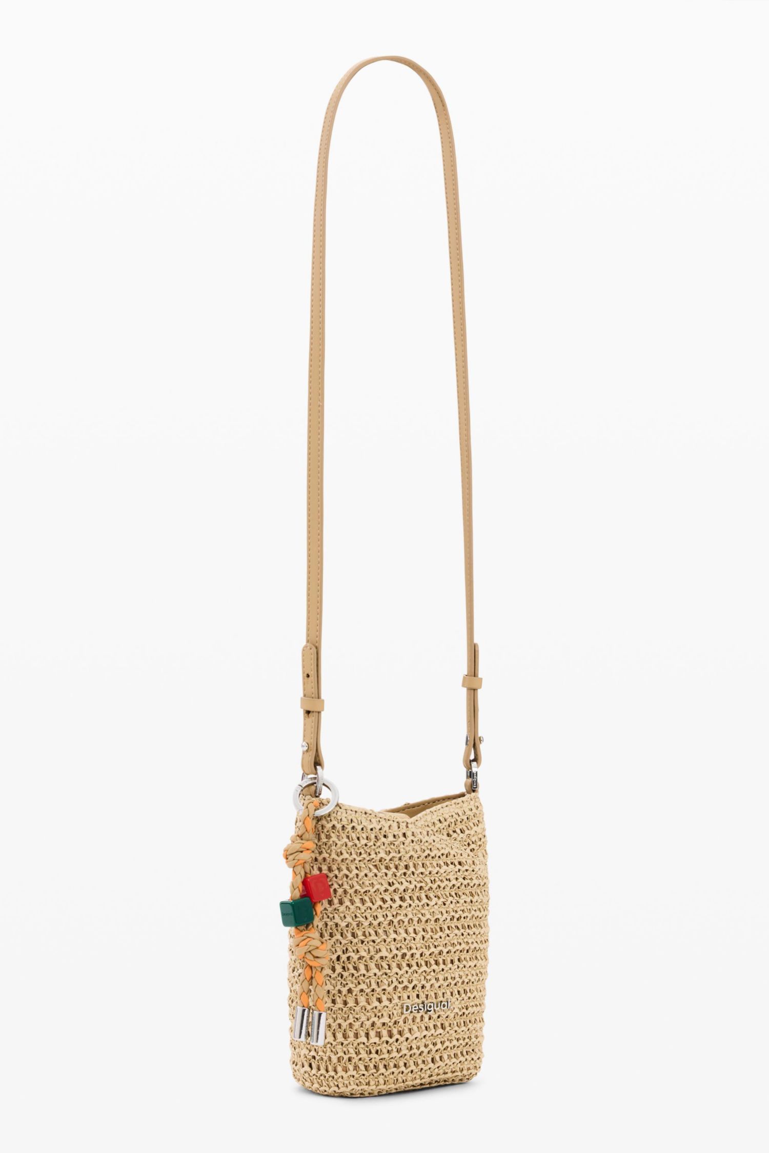 Women's Raffia Mobile Phone Holder Charms