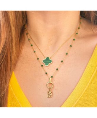 Round Gold Charm Holder With Bale 14K Gold