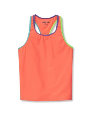 Girls Chlorine Resistant Racer Back Tankini Swim Top