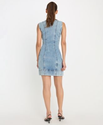 Women's Button-Front Mini Dress