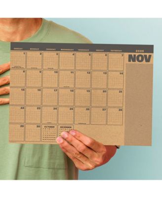 July 2026 - June 2027 Trail + Timber Medium Desk Pad Monthly Blotter Calendar