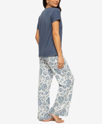 Women's Josephine V-Neck T-Shirt and Pants Pajama Set Style 900870