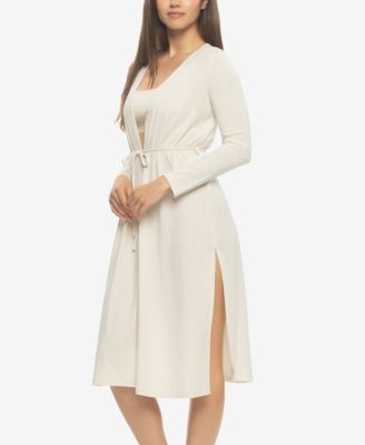 Women's Lena Modal Linen Cardigan Robe Style 910226