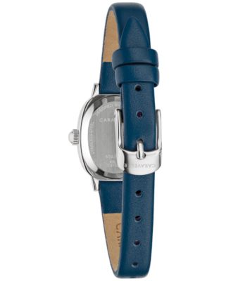 Women's Classic Blue Leather Strap Watch, 18.5mm