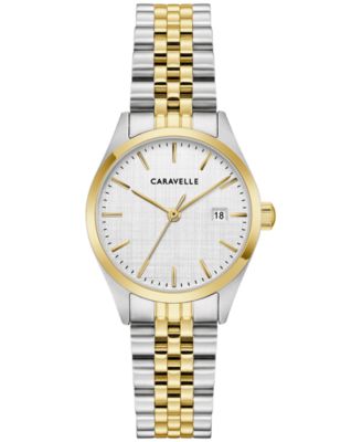 Women's Classic Two-Tone Stainless Steel Bracelet Watch, 28mm