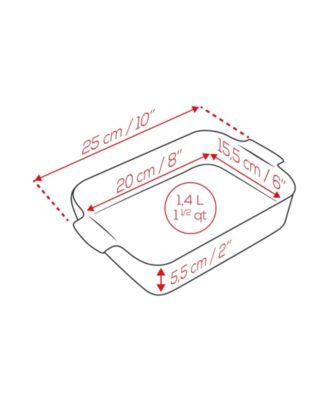 Appolia Rectangular Ceramic Baking Dish, 8" x 6"