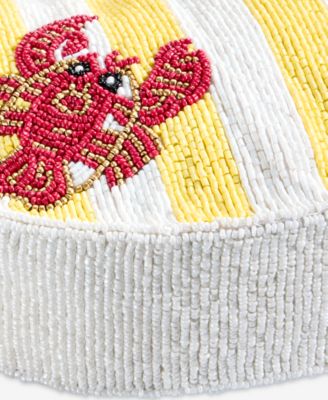 Beaded Half Moon Shoulder Bag