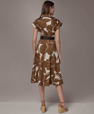 Women's Collared Neck Shirt Dress