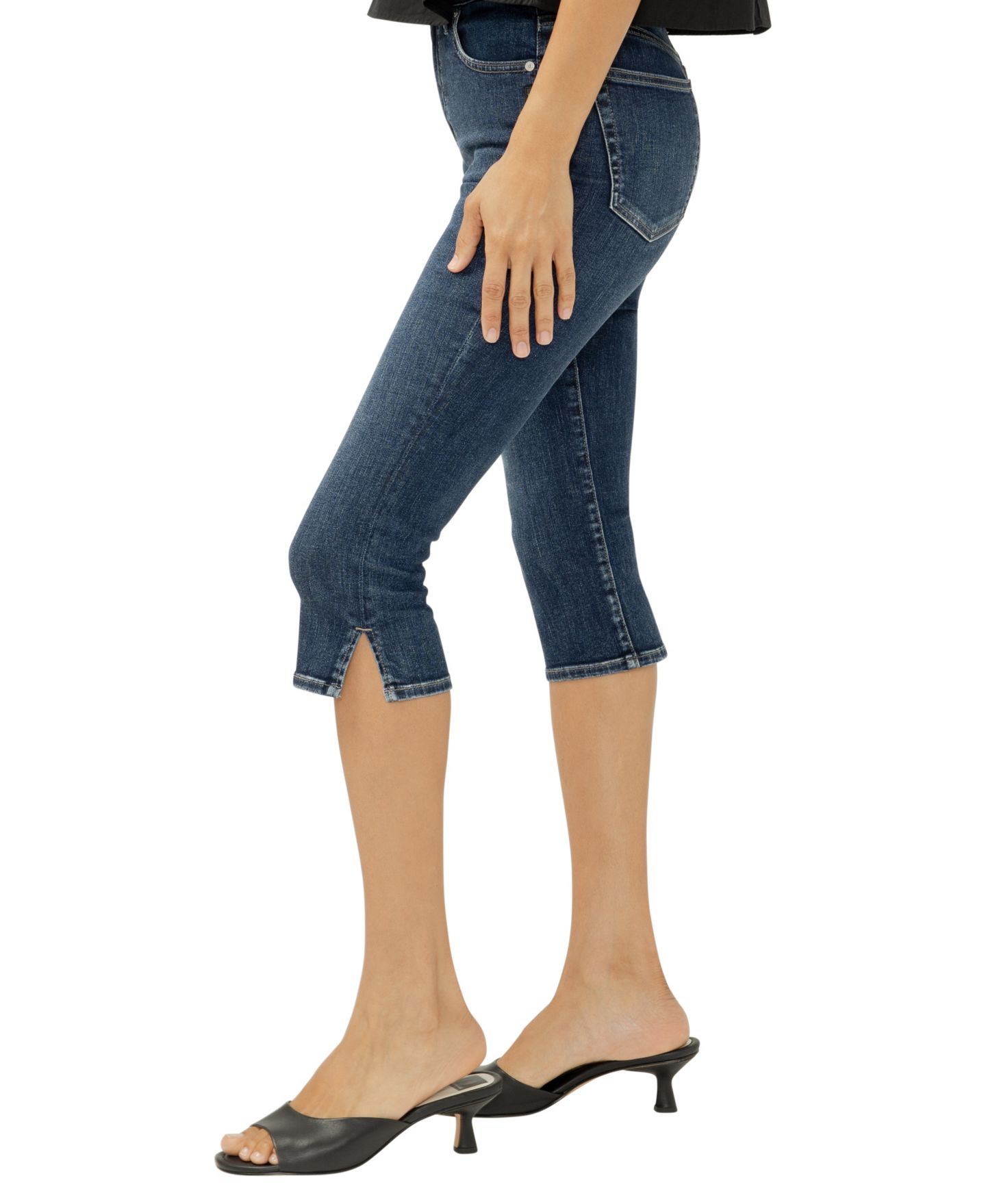 Женские джинсы Silver Jeans Co. Isbister High-Rise Capri, цвет: Maisie — фото 2