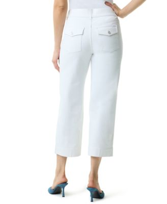 Women's Shape-Effect Wide-Leg Cropped Pull-On Pants