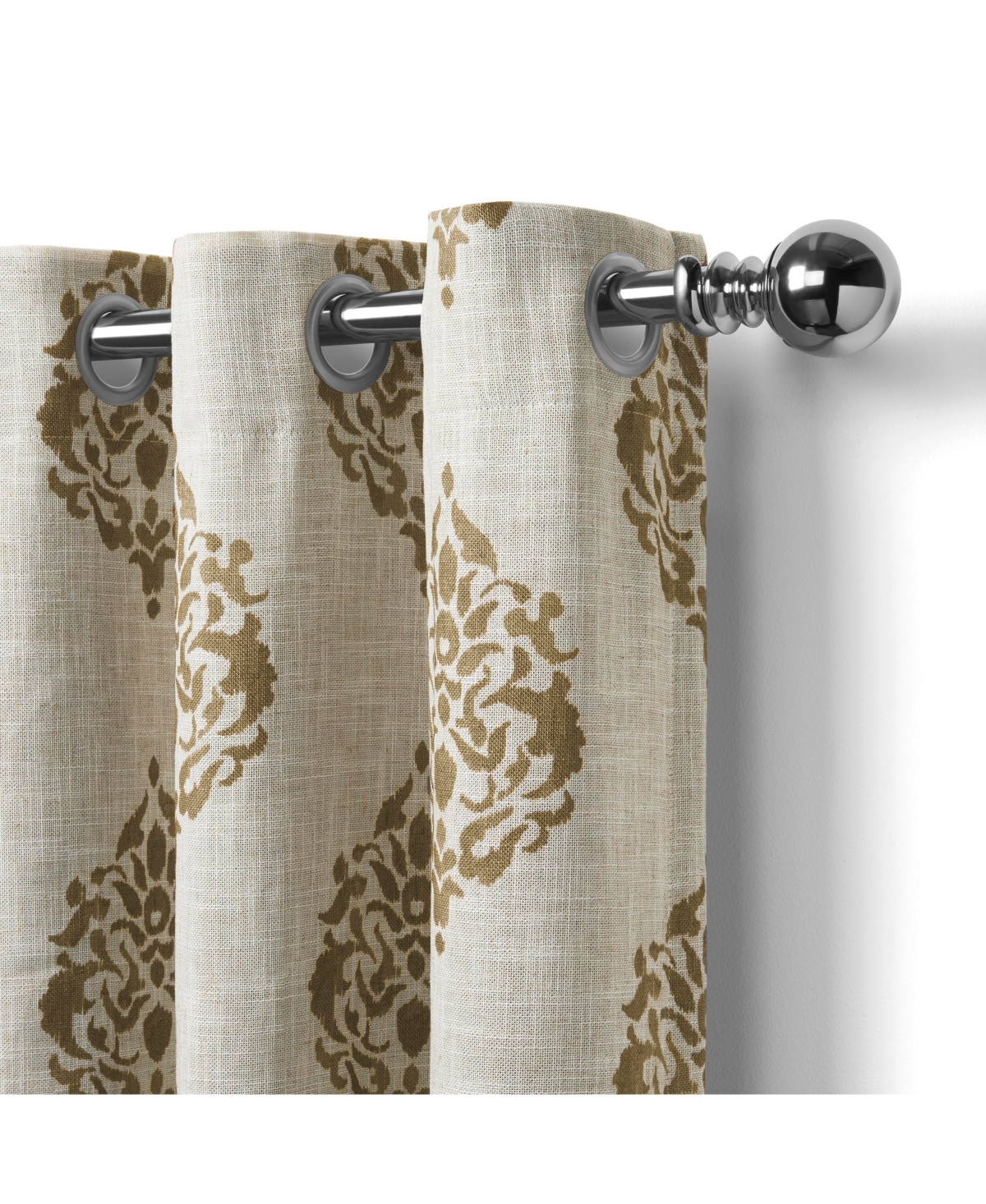 Elrene Home Fashions Navara Medallion Room Darkening Window Curtain
