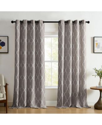 Medalia Geometric Window Curtain Panel