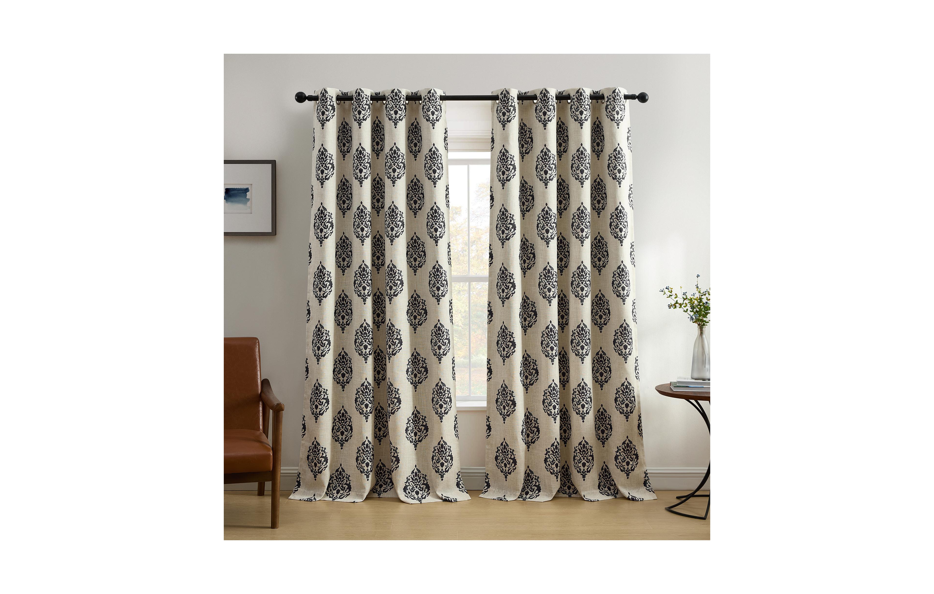 Elrene Home Fashions Navara Medallion Room Darkening Window Curtain