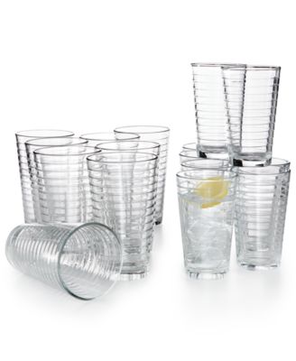 Libbey - 16-Pc. Hoops Cooler & Double Old-Fashioned Glasses