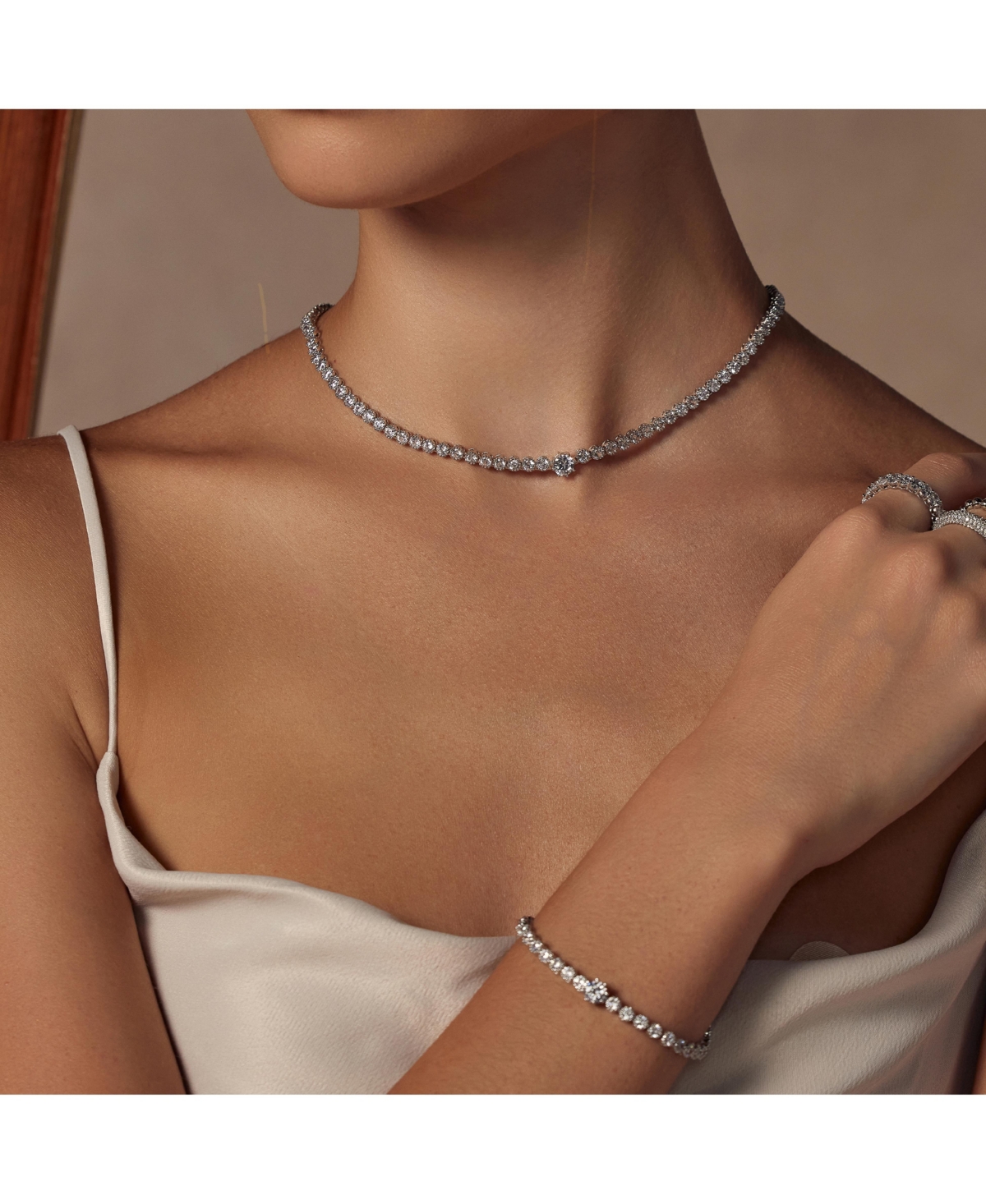 Draft - Bearfruit Jewelry Celeste Tennis Necklace & Bracelet Set Holiday Gift Idea