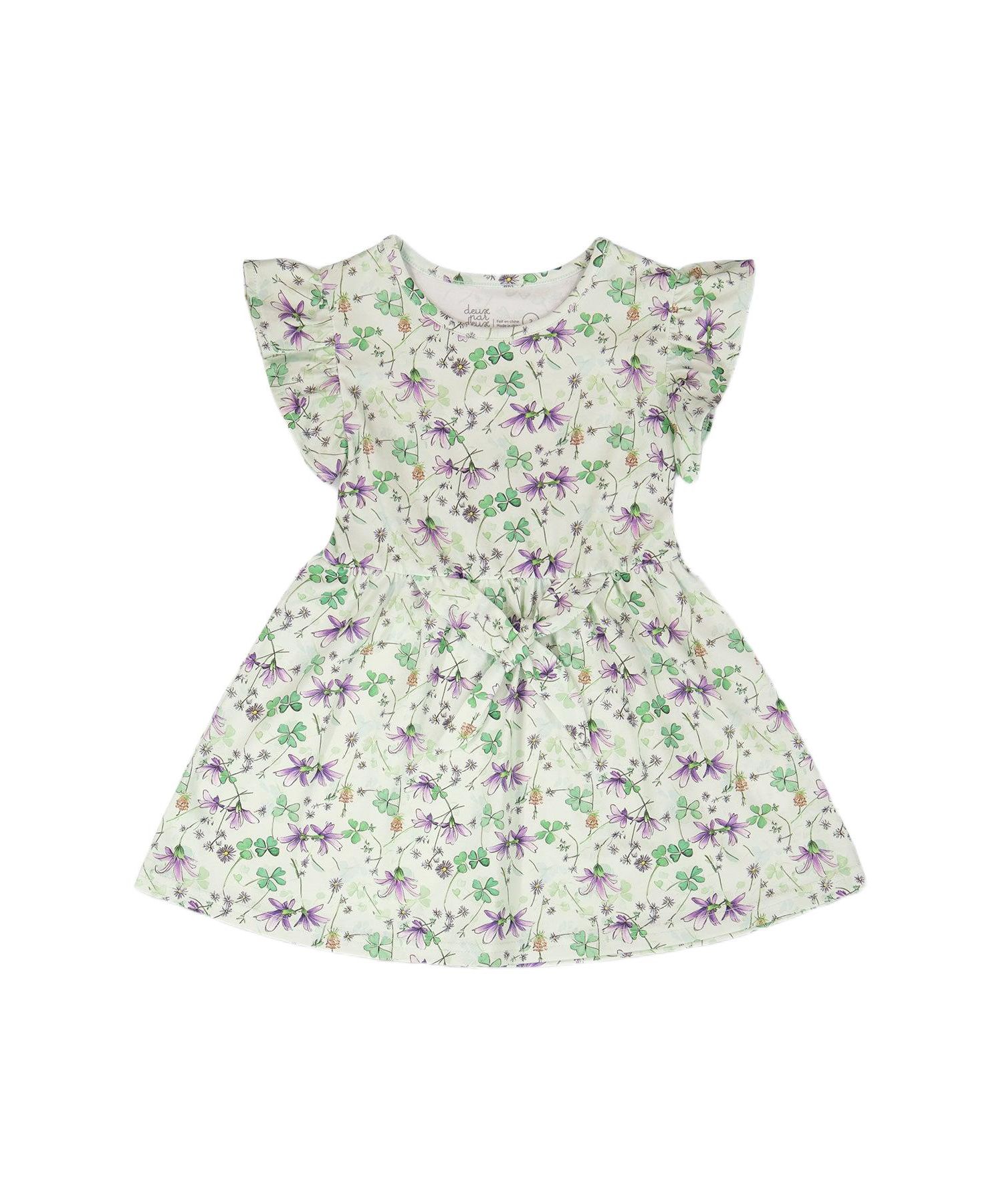 Girl Jersey Dress Printed Flowers - Child