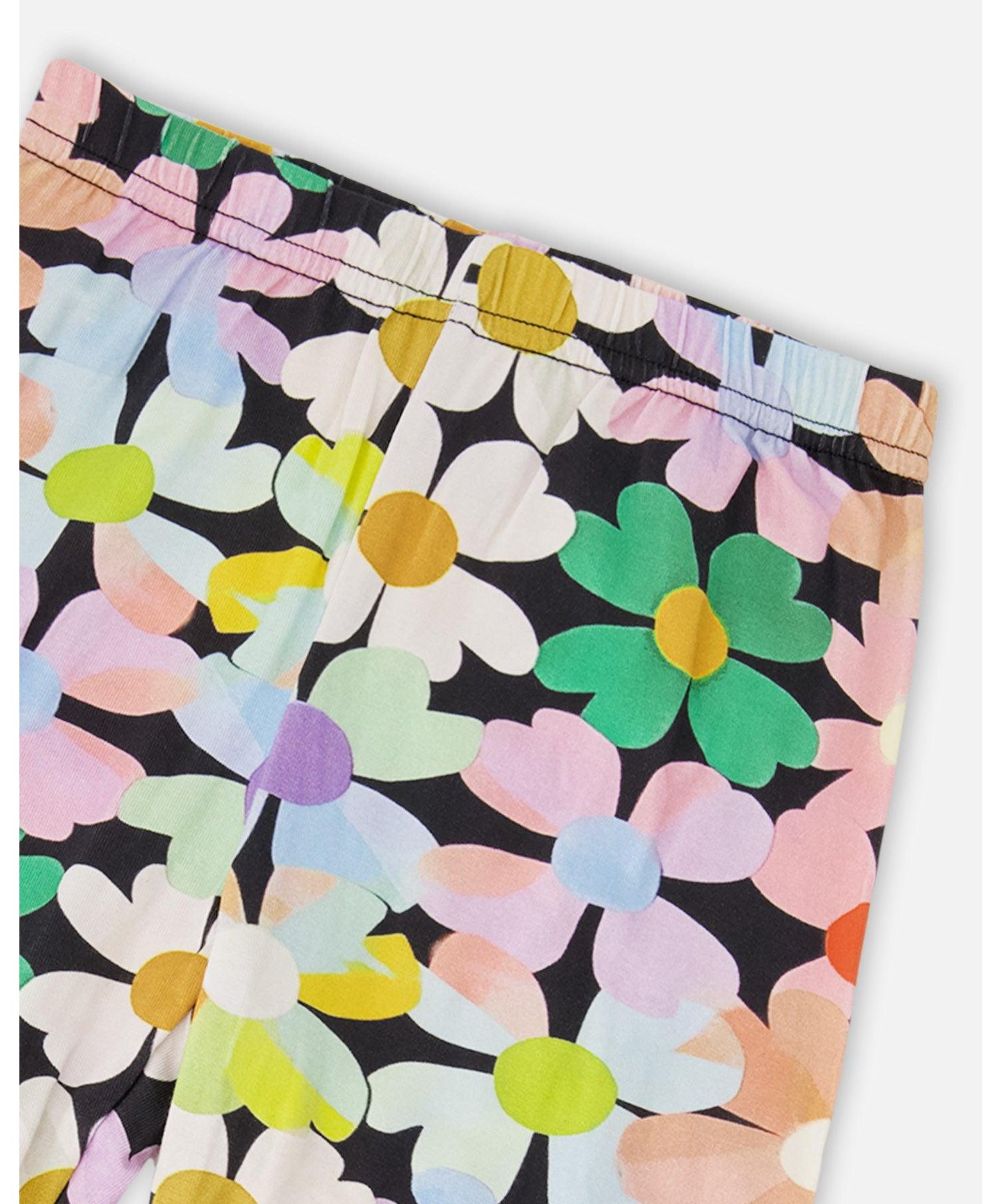 Girl Viscose Leggings Printed Flowers - Toddler|Child