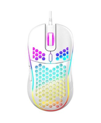 Honeycomb Wired Gaming Mouse - 7200 Adjustable DPI, Ergonomic Lightweight Honeycomb Design for PC/Mac Gamers | Perfect for Competitive Gaming