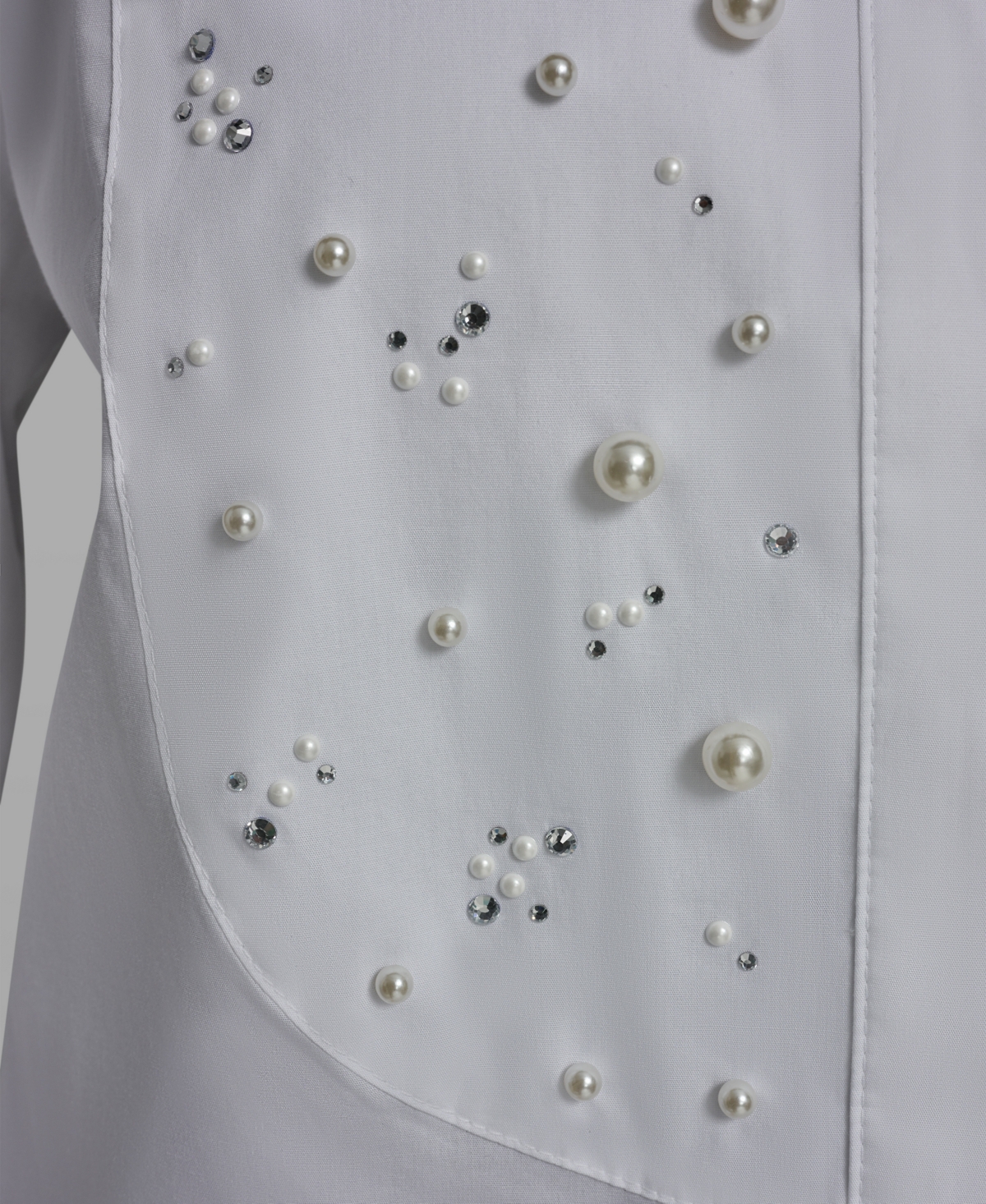 Karl Lagerfeld Paris Women's Collared Woven Blouse