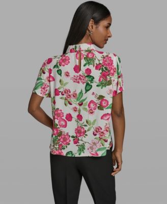 Women's Short-Sleeve Collared Blouse